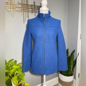 Land’s End cobalt blue coat 6P